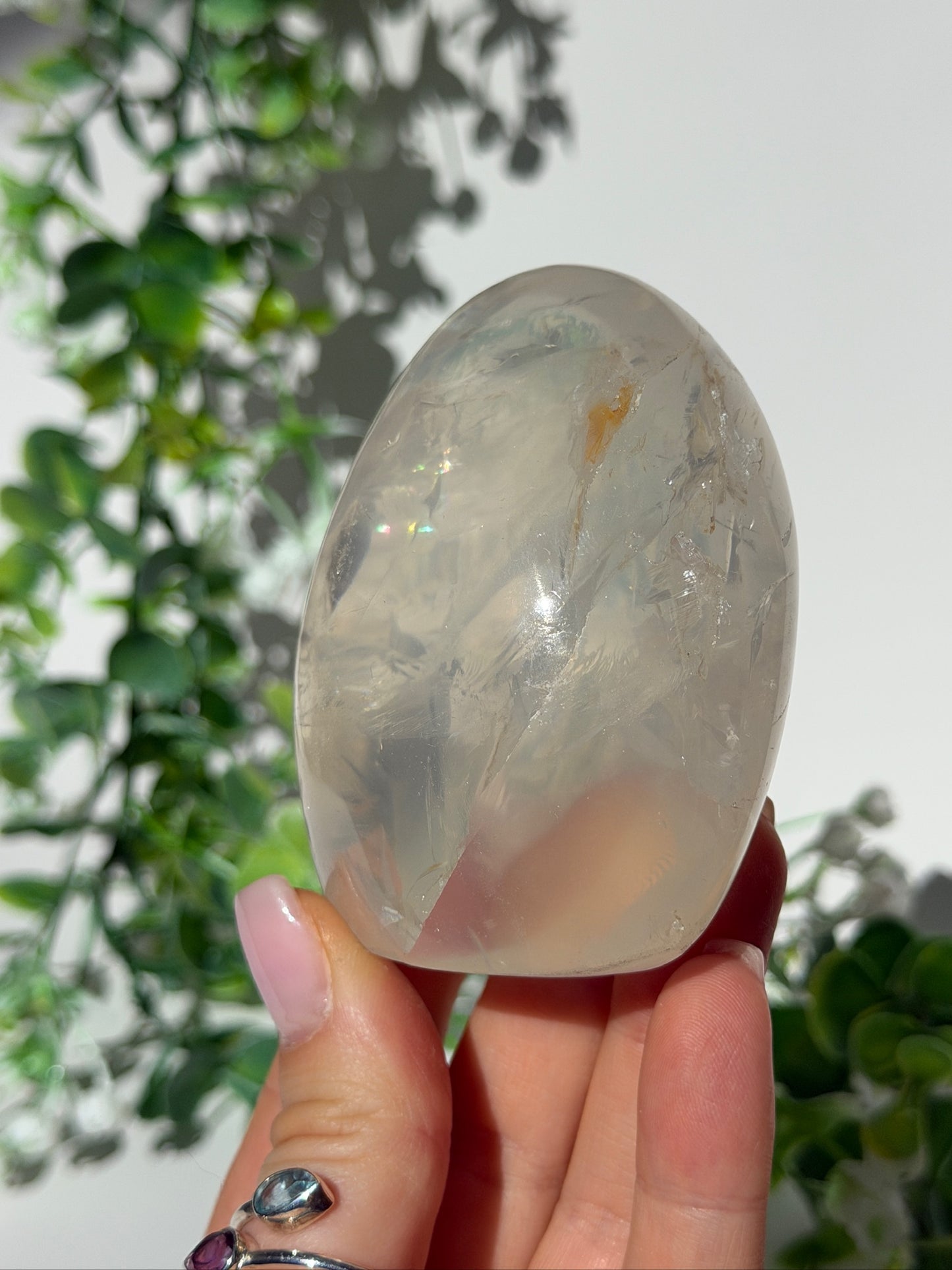 HQ ice rose quartz Freeform 22d