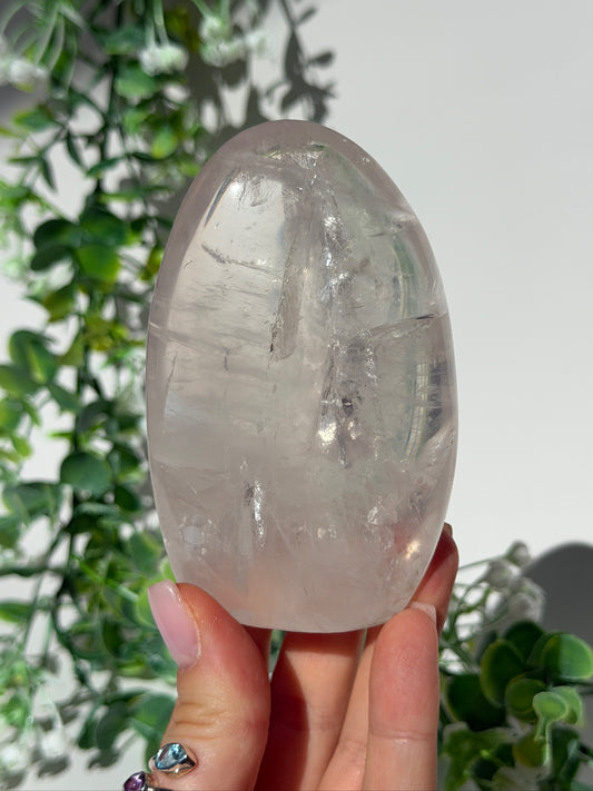 HQ ice rose quartz Freeform 24f