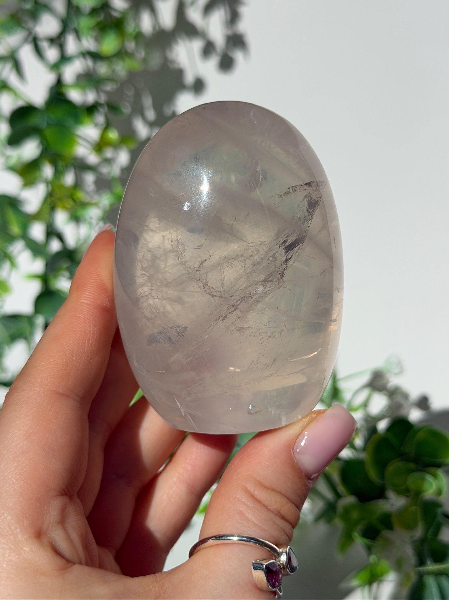 HQ ice rose quartz Freeform 18a