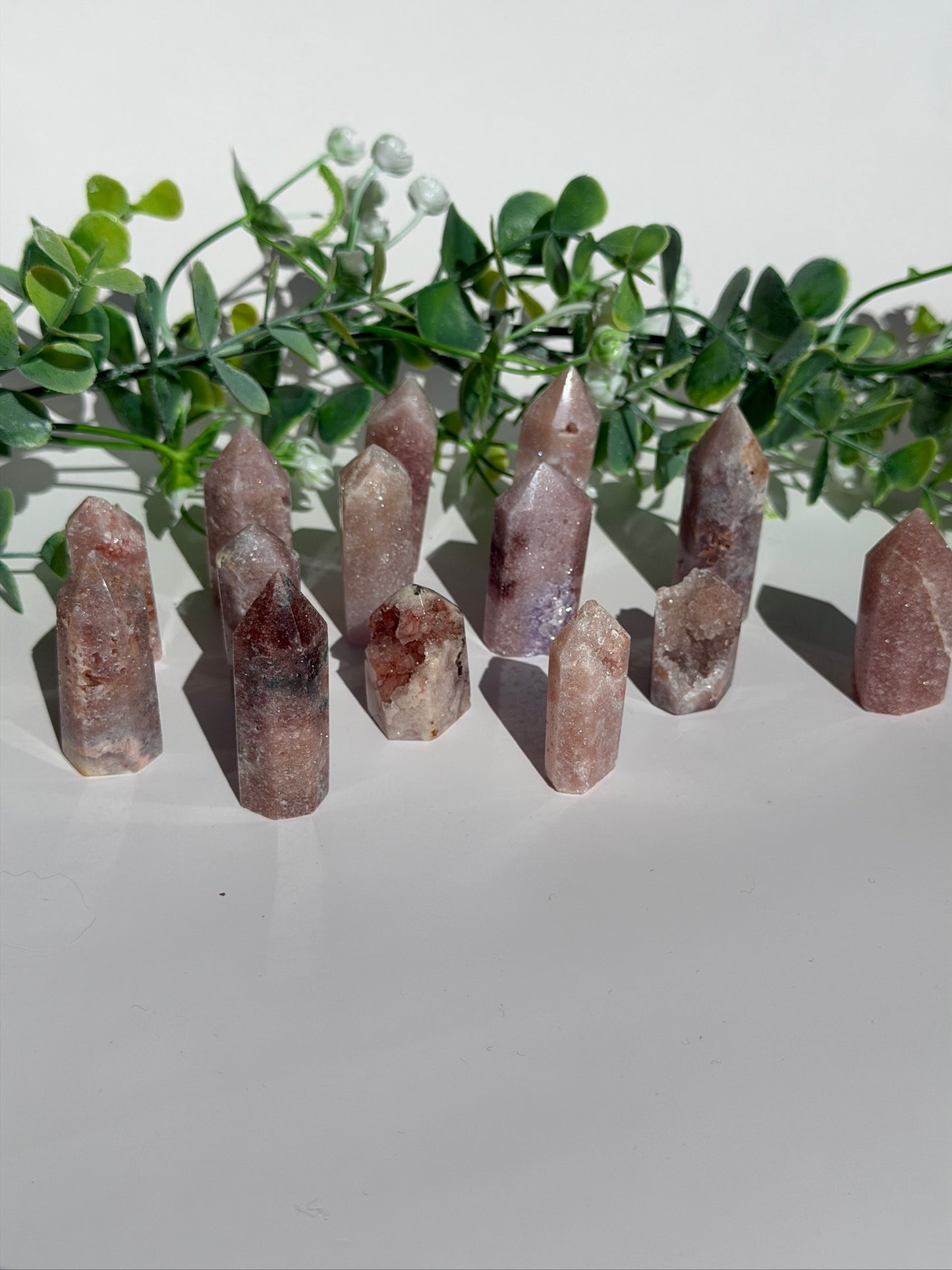 Mini pink amethyst tower