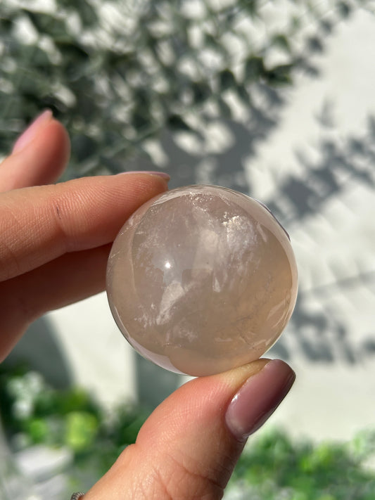 Star rose quartz sphere 21T