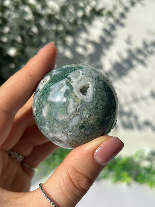 Moss Agate Sphere 13h
