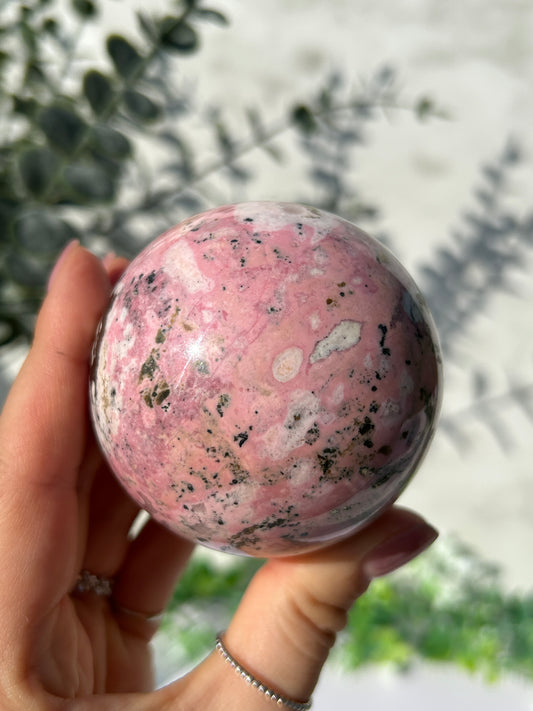 Peruvian Rhodonite Sphere 79