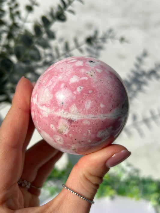 Peruvian Rhodonite Sphere 66