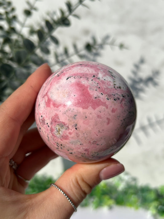 Peruvian Rhodonite Sphere 69