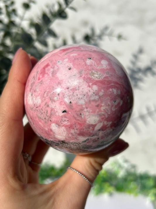 Peruvian Rhodonite Sphere 95