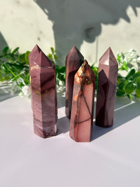 Red Mookaite Towers