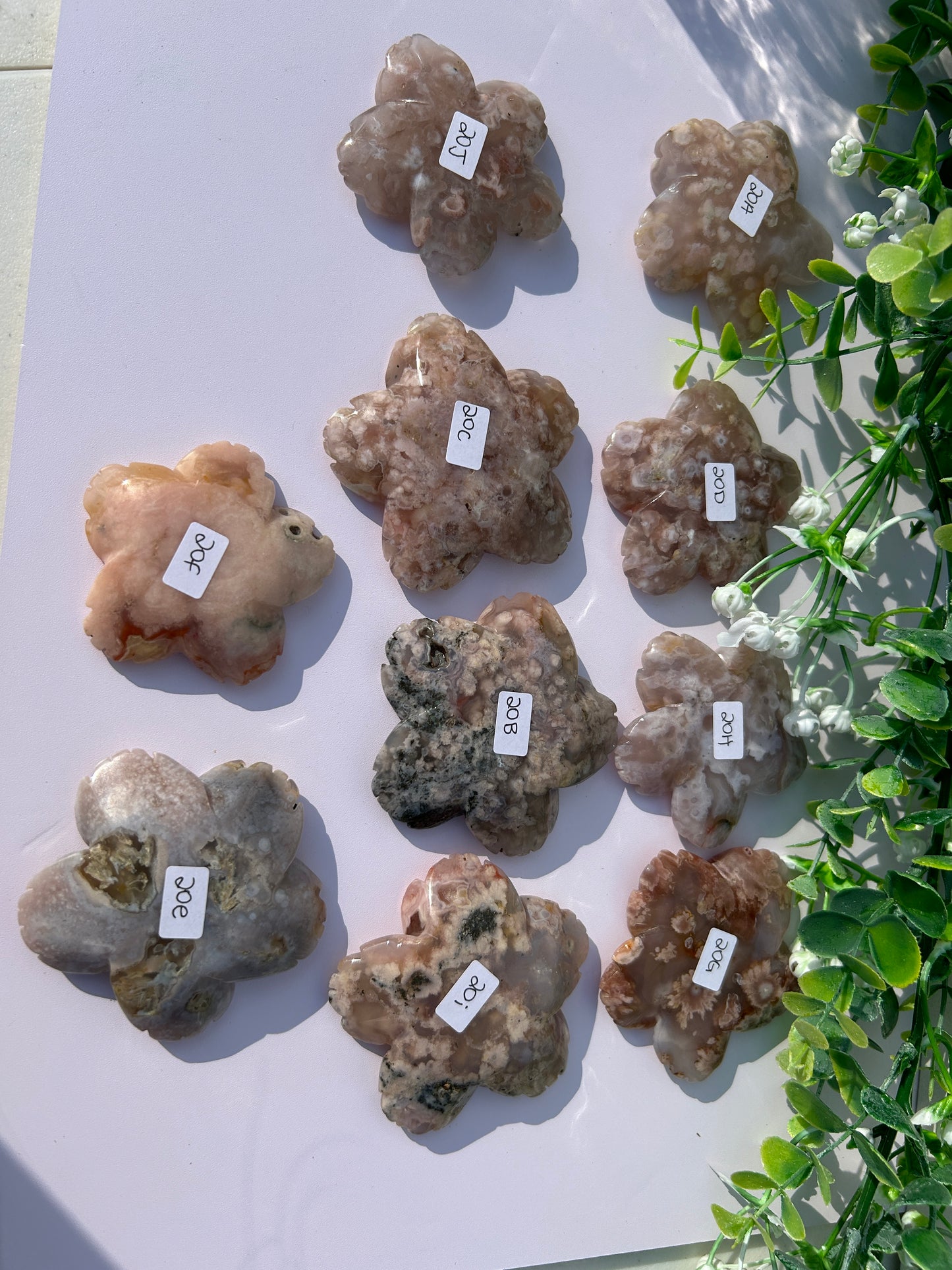 Flower agate flowers