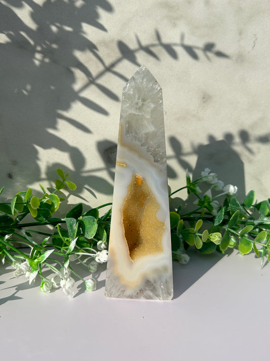 Druzy Agate Tower 63