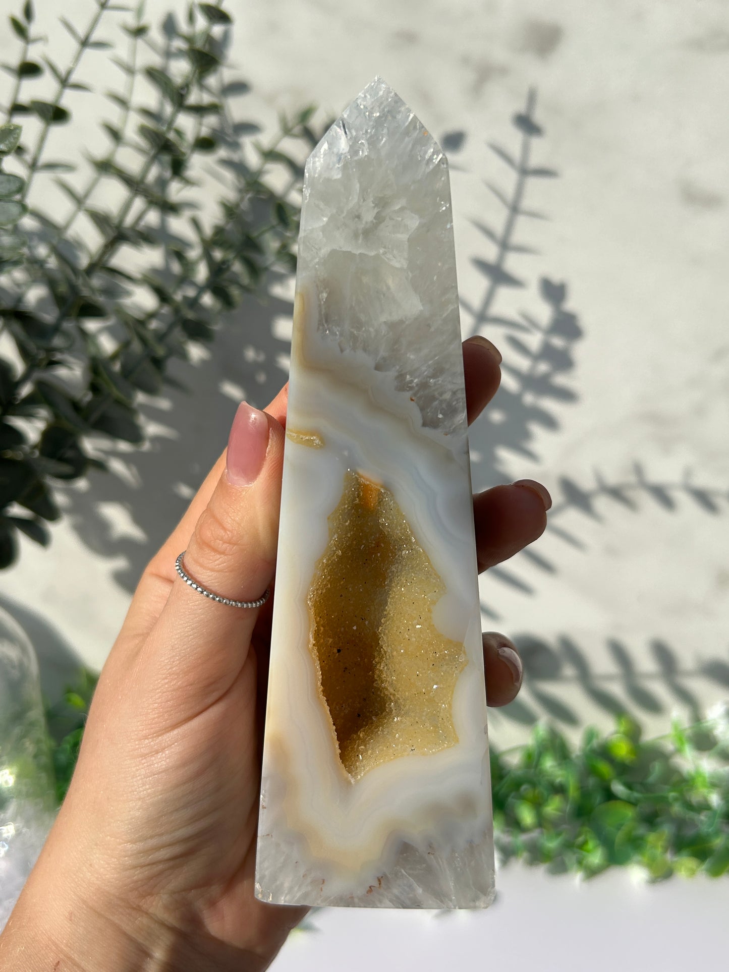 Druzy Agate Tower 63