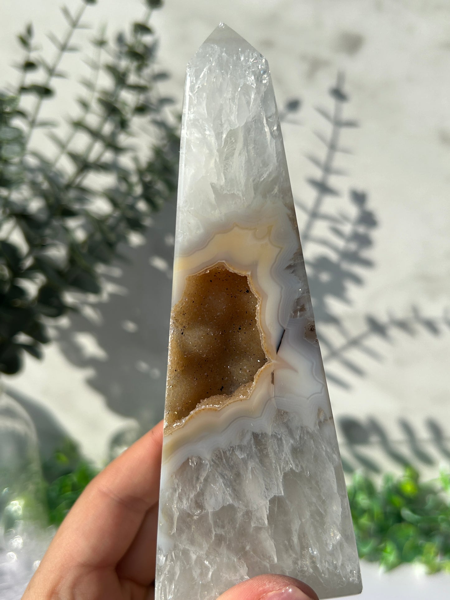 Druzy Agate Tower 65