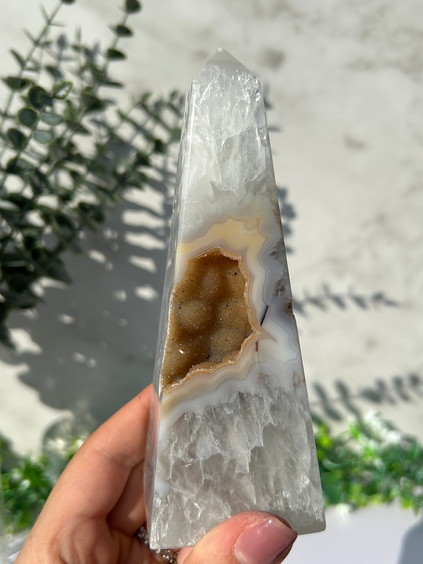 Druzy Agate Tower 65
