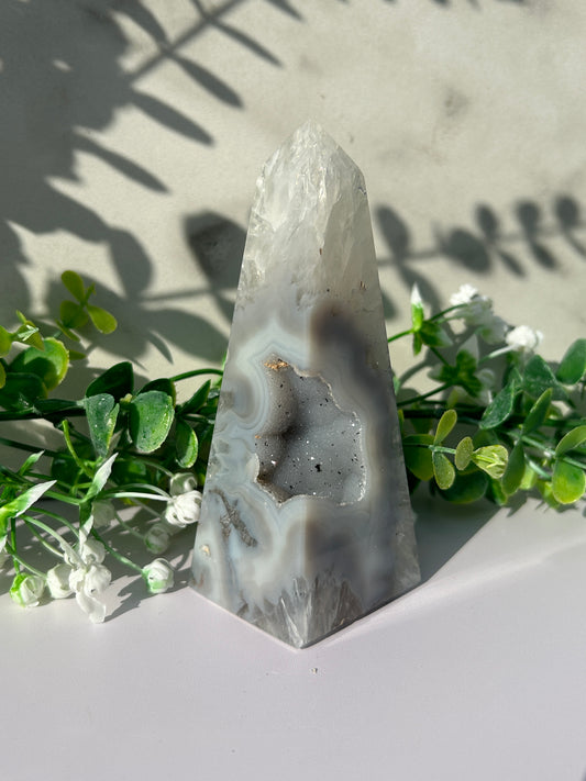 Druzy Agate Tower 49