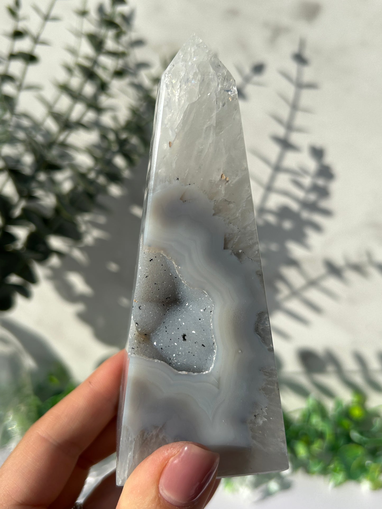 Druzy Agate Tower 49