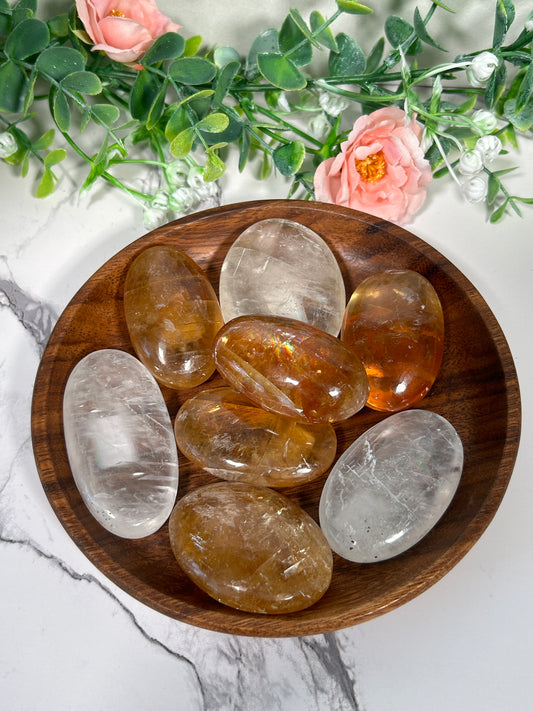 Honey Optical Calcite Palms