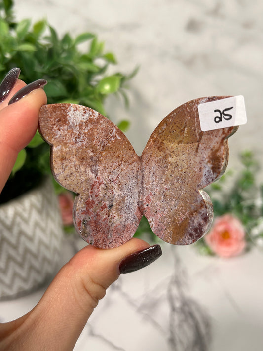 Unicorn Jasper Butterflies