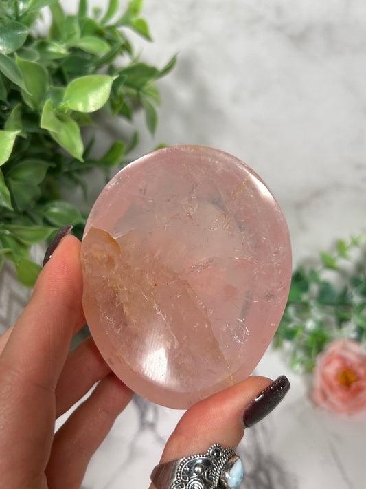 Rose quartz with healer bowl 12