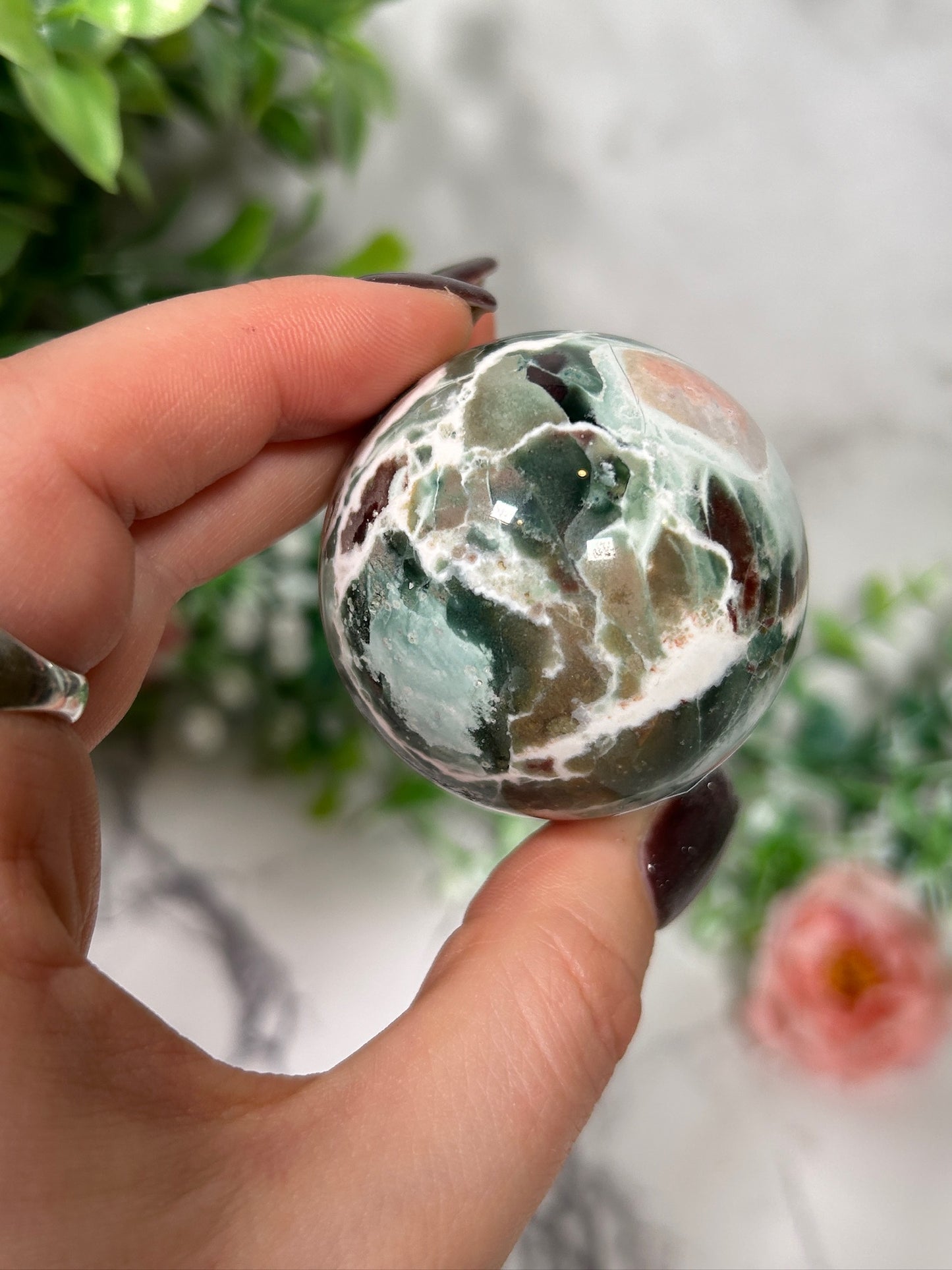 Unicorn Jasper Sphere 26