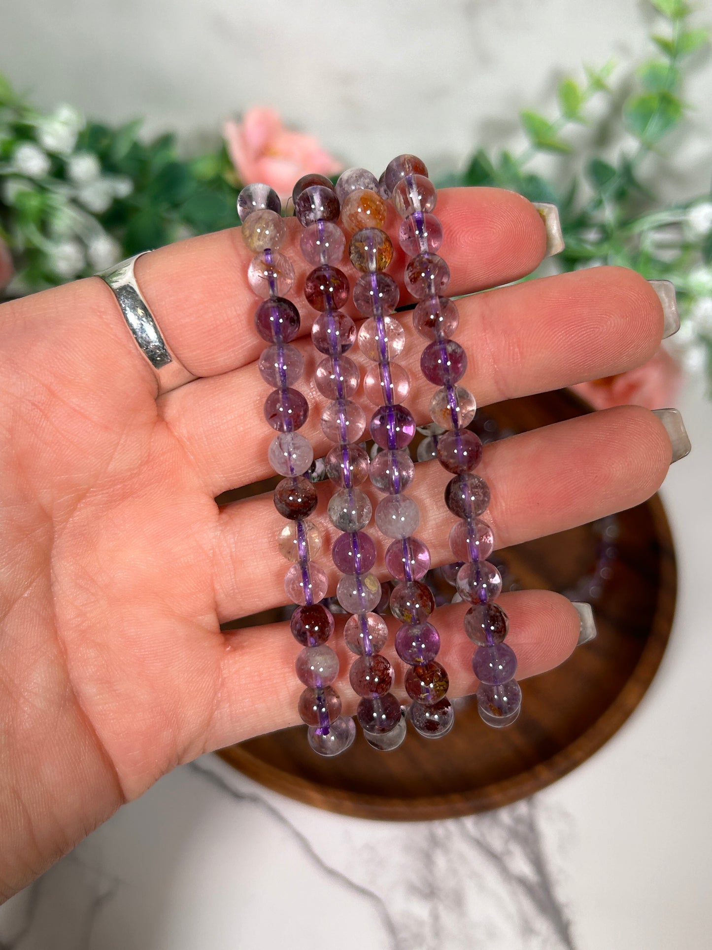 6mm garden amethyst bracelet