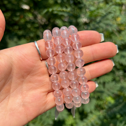 Star Rose Quartz 8mm Bracelet