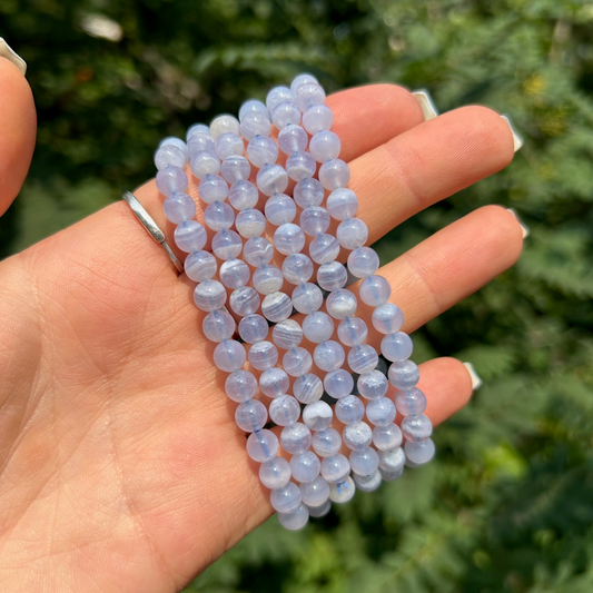 Blue Lace Agate 6mm bracelet