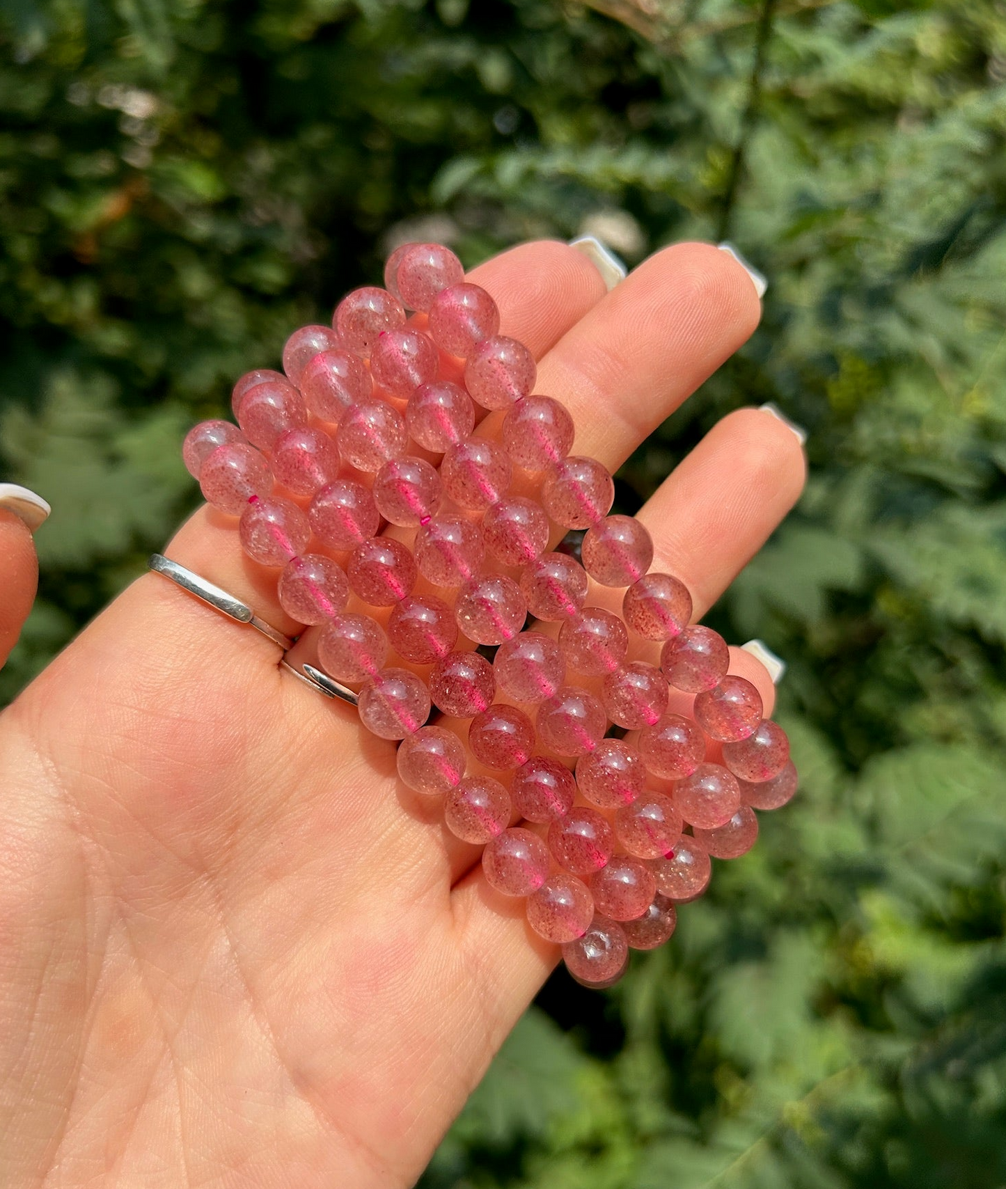 Strawberry Quartz 8mm Bracelet