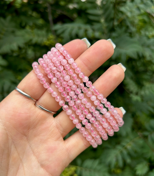 Rose Quartz 4mm Bracelet