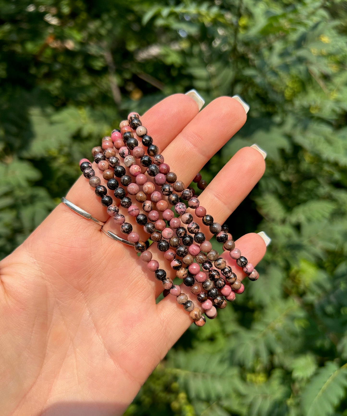 Rhodonite 4mm Bracelet