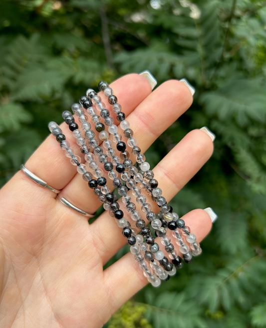 Black Rutile 4mm Bracelet