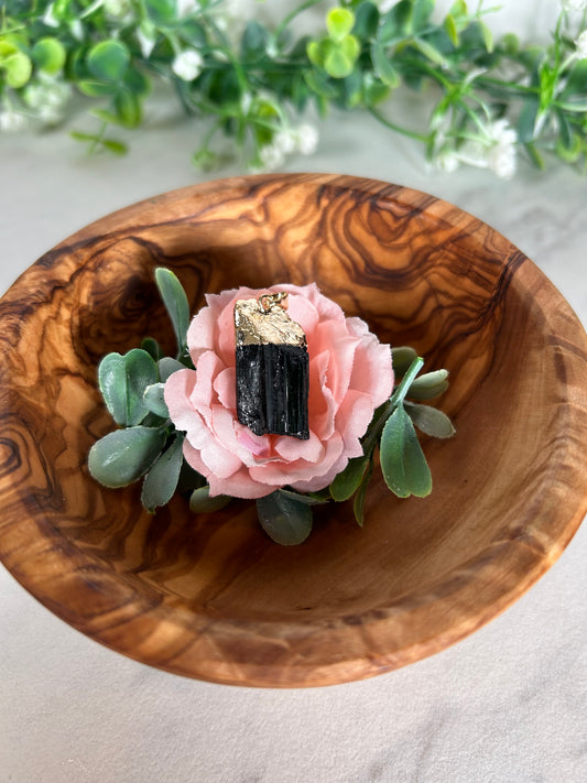 Black tourmaline pendant