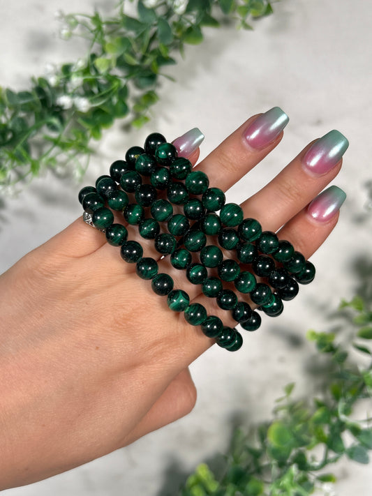 Chatoyant Malachite bracelet